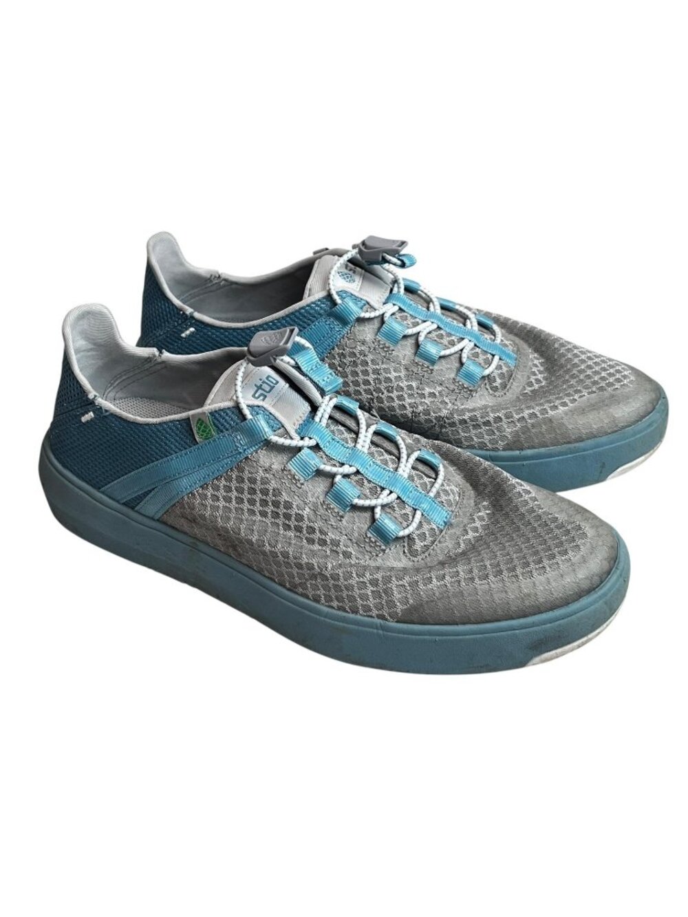 Stio Shoes Womens Size 9.5 Gray Teal Mesh CFS Water Sneaker Walking Beach